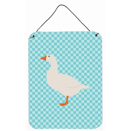 Carolines Treasures Shire Horse Blue Check Wall or Door Hanging Prints BB8074DS1216